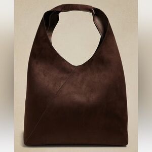 Banana Republic Vegan Slouchy Tote - Chocolate